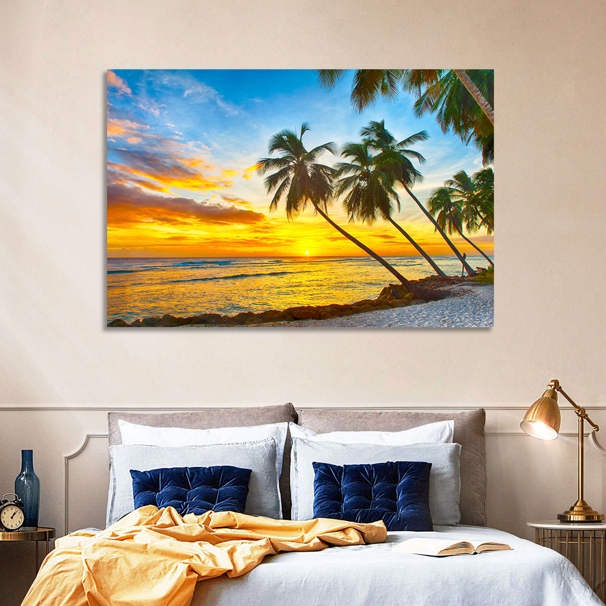 Palm Island Sunset Wall Art