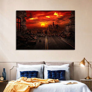 Apocalyptic Sunset Wall Art