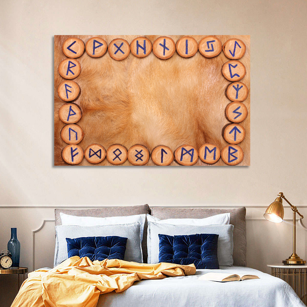 Elder Futhark Rune Frame Wall Art