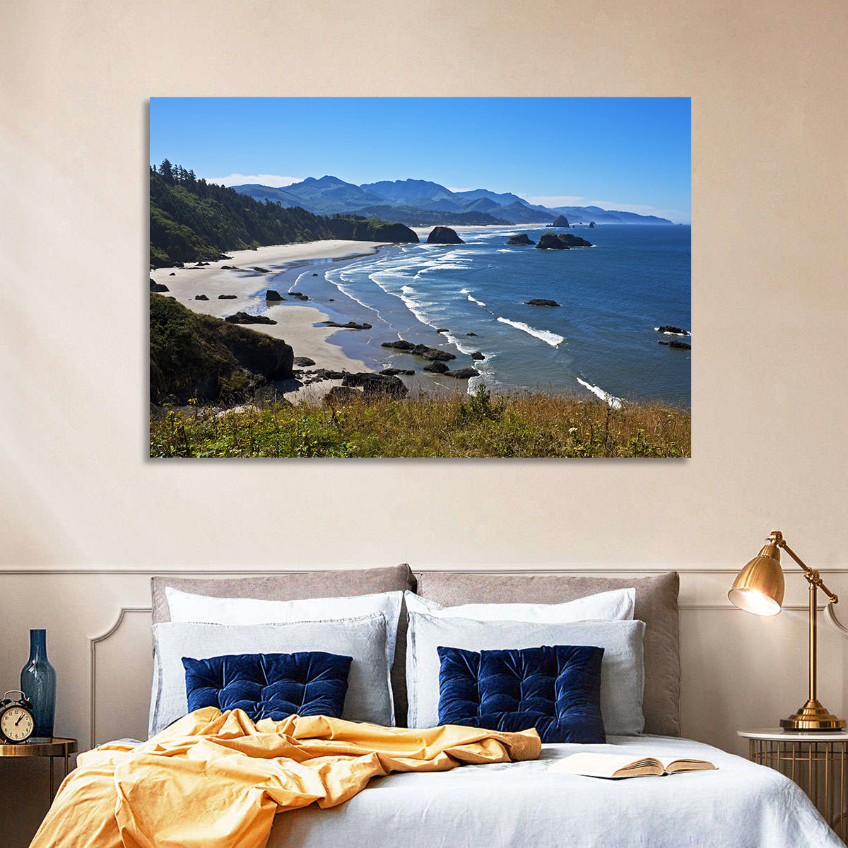 Cannon Beach Morning Shoreline Wall Art