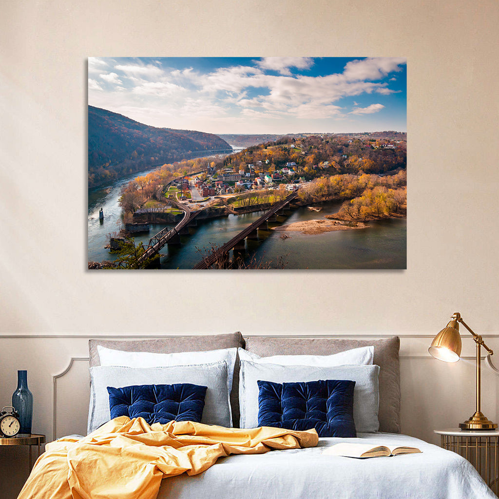 Maryland Heights Over Harpers Ferry Wall Art
