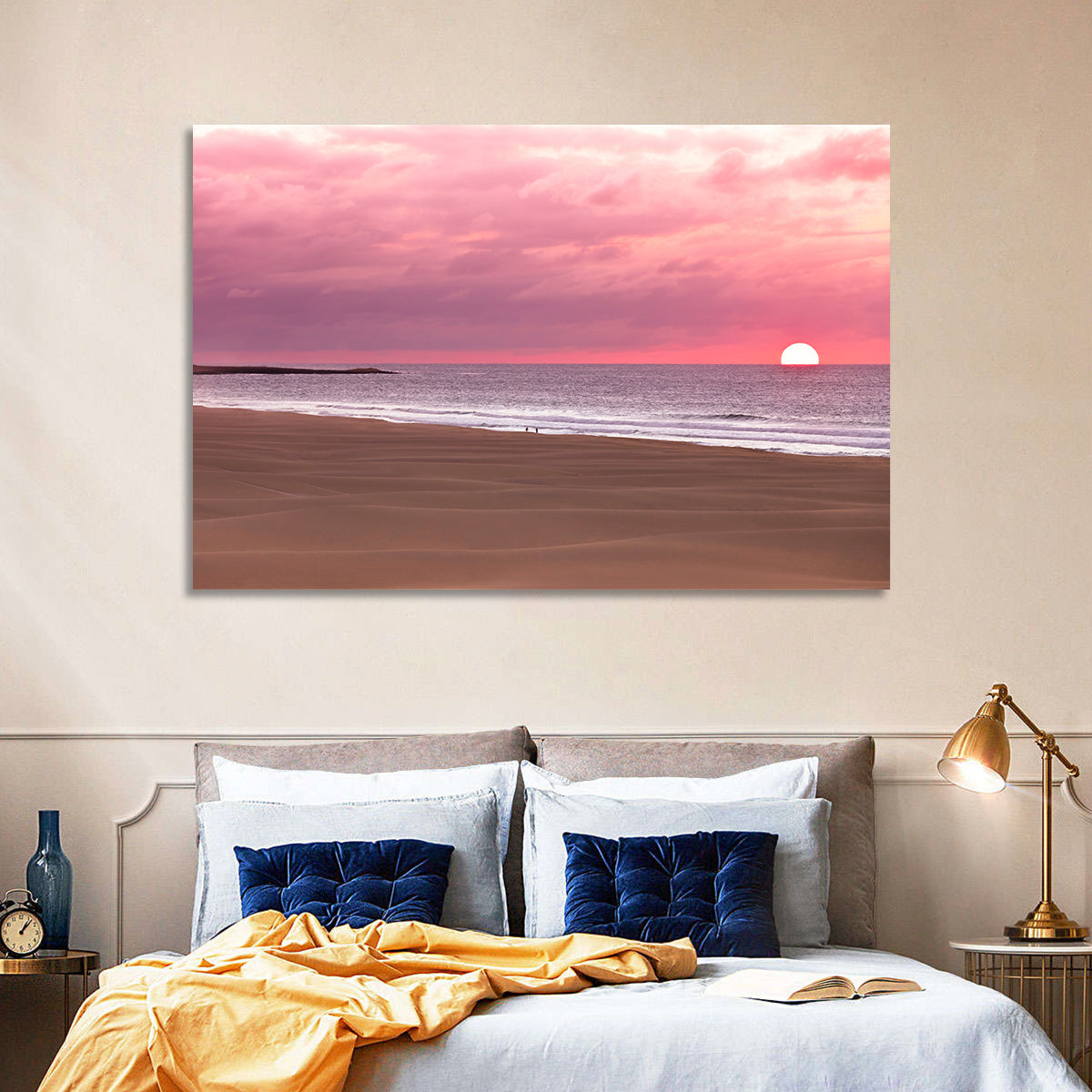 Boavista Sunset Beach Wall Art in a room, landscape