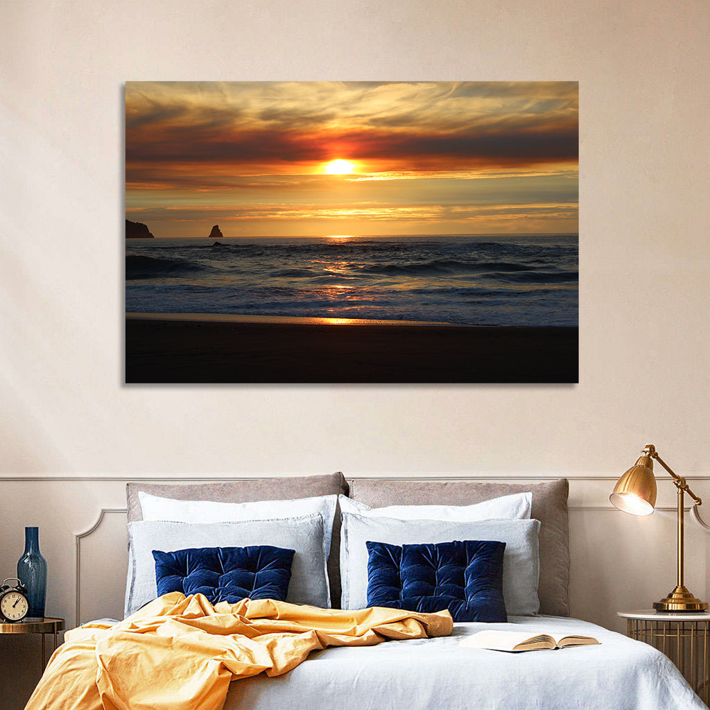 Oregon Sea Stack Sunset Wall Art