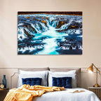 Bruarfoss Multi Tier Waterfall Wall Art