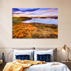 Sunset Over Lake Myvatn Wall Art