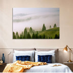 Summer Mist Over Green Hills Wall Art