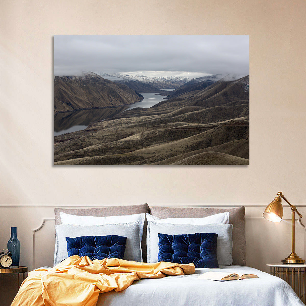 Snow-dusted Snake River Canyon Wall Art