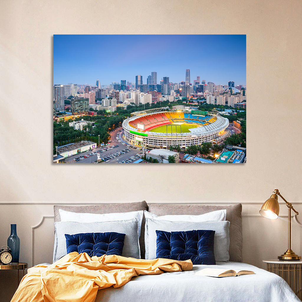 Workers' Stadium at Dusk, Beijing Skyline Wall Art