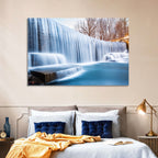Seeley's Pond Winter Waterfall Wall Art