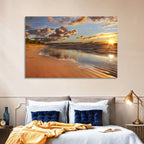 Lake Huron Sunset Beach Wall Art