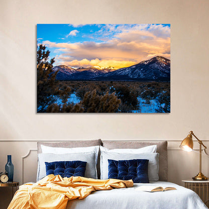 Taos  Sangre Winter Desert Wall Art