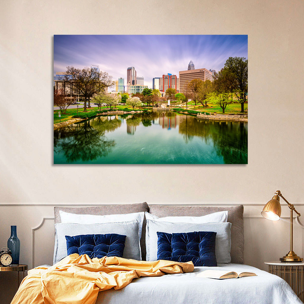 Charlotte Skyline at Marshall Park Wall Art