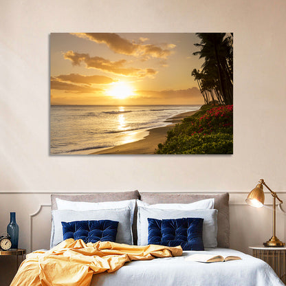 Kaanapali Beach Sunset Wall Art