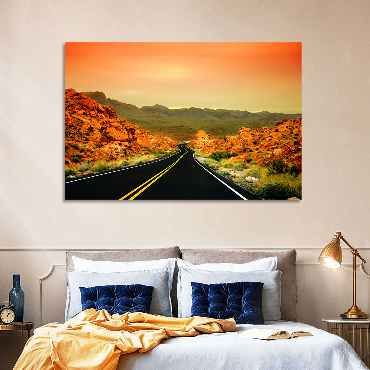 Valley of Fire Ii Road at Sunset Wall Art
