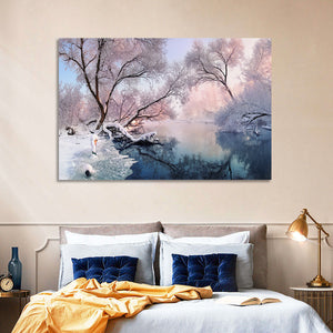 Snowy Lake Wall Art