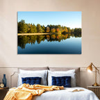 Lake Shaftsbury Autumn Reflection Wall Art