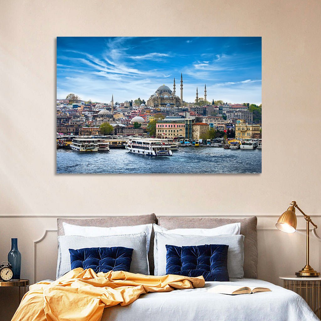 Süleymaniye Mosque Over Golden Horn Wall Art