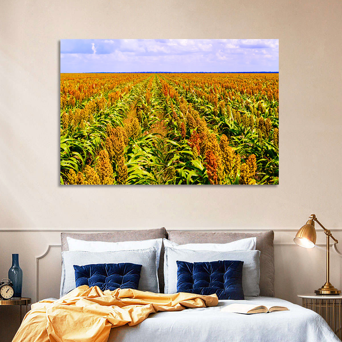 Sorghum Field Wall Art