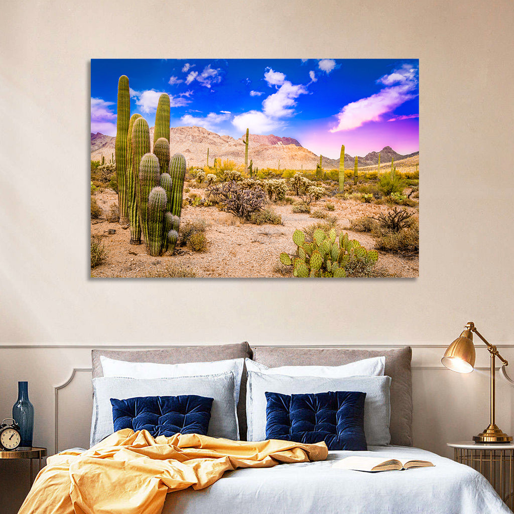 Arizona Saguaro Sunset Wall Art