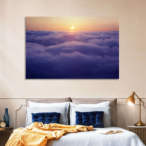 Sunset Above Clouds Wall Art