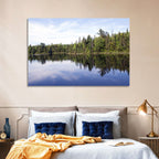 Peck Lake Shoreline Reflection Wall Art