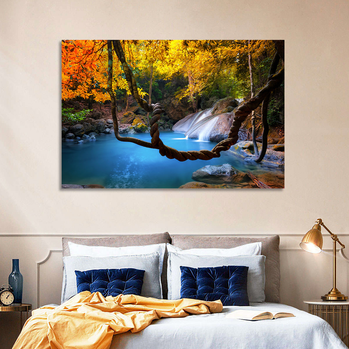 Erawan Waterfall Pool, Kanchanaburi Wall Art in a room, landscape