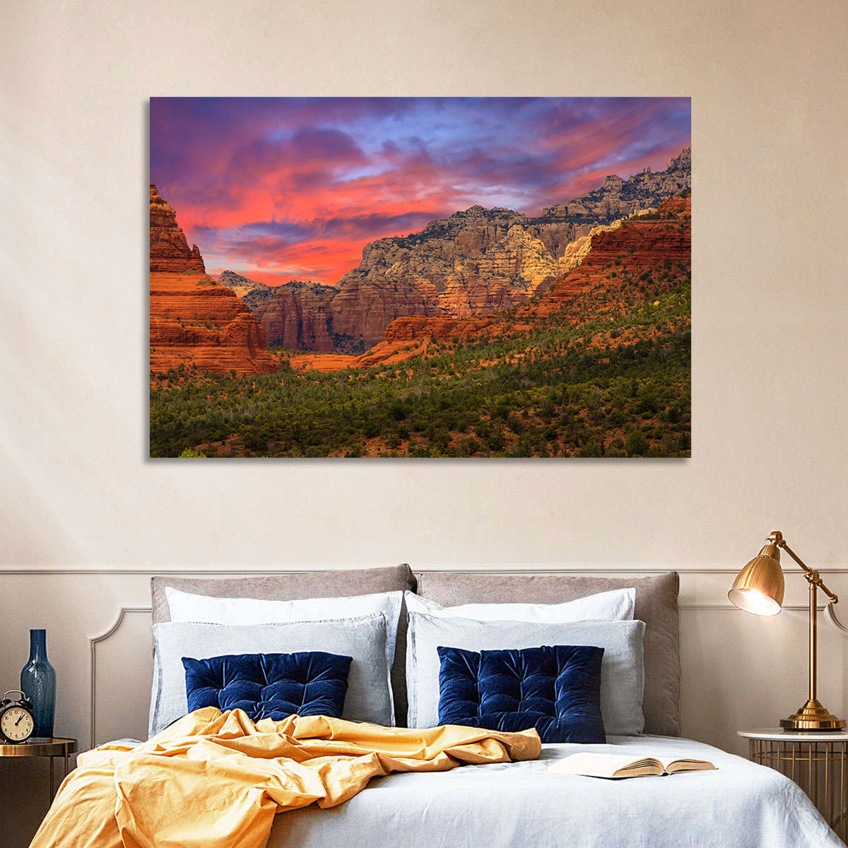 Sedona Red Rocks Sunrise Wall Art