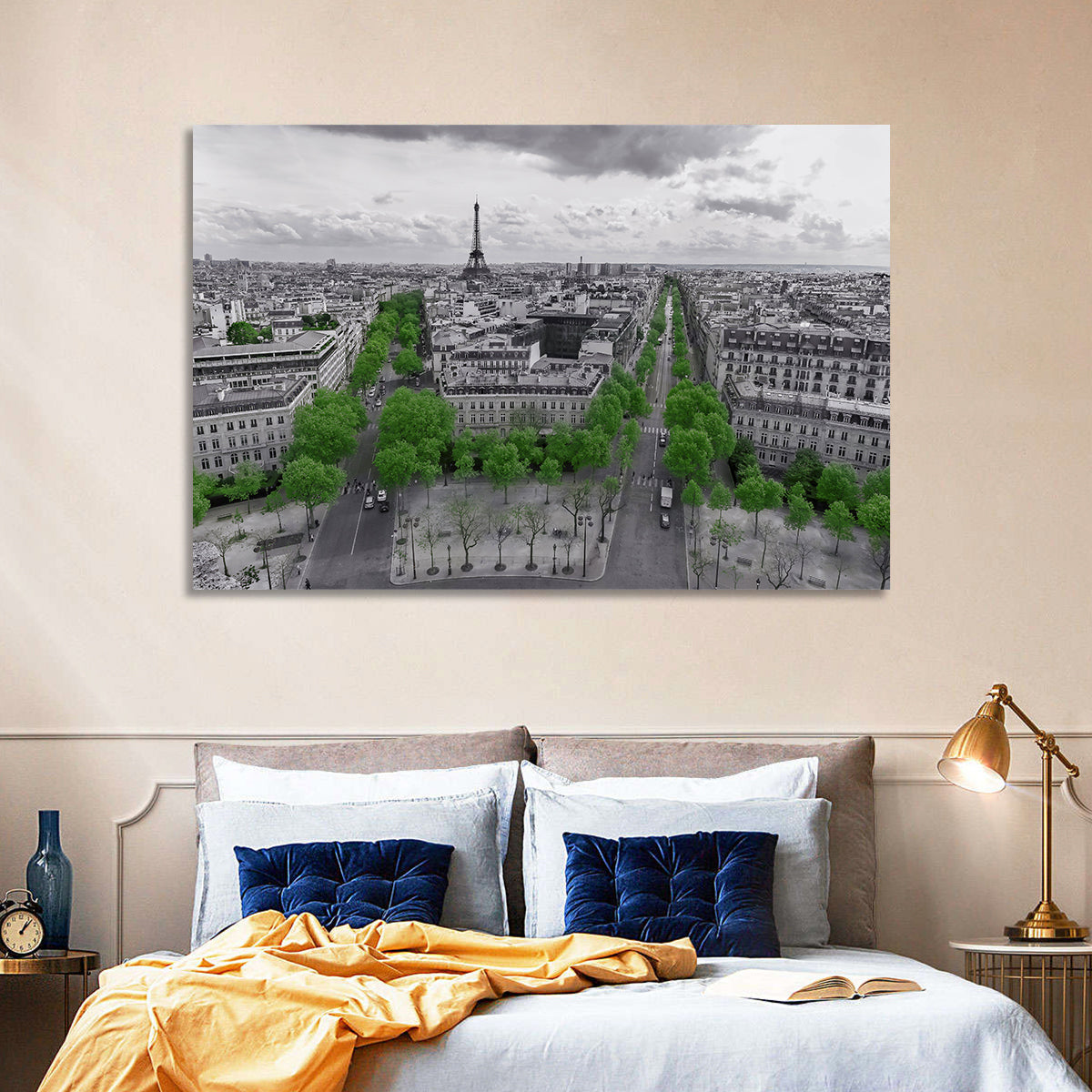 Champs Elysees, Paris Wall Art in a room, landscape