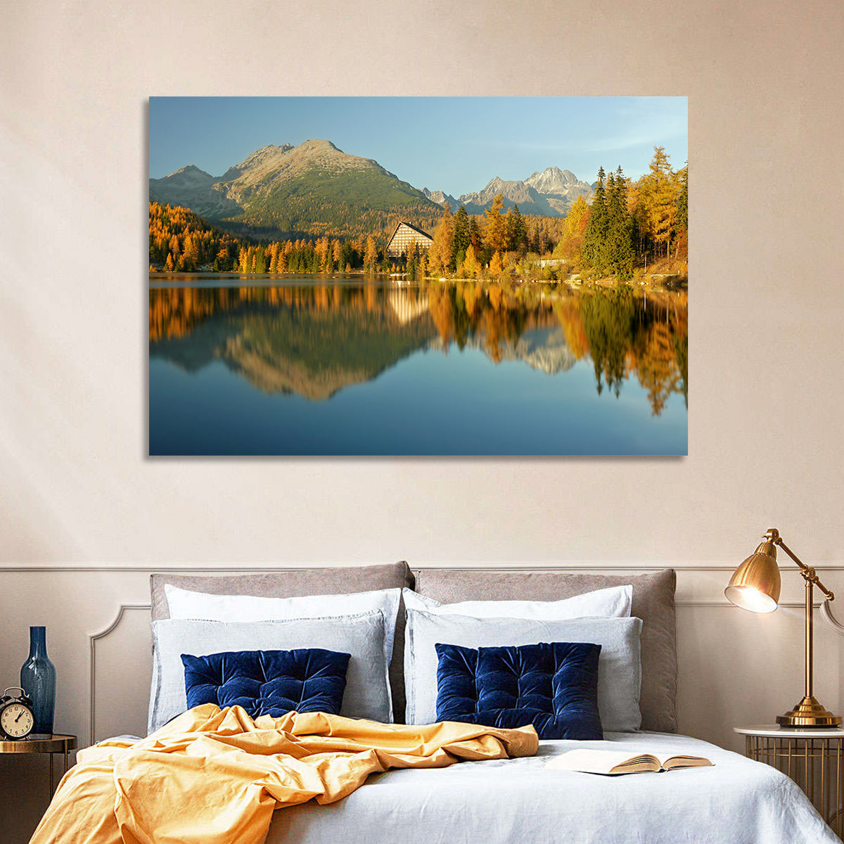 Štrbské Pleso Lake, High Tatras Wall Art in a room, landscape