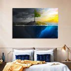 Split Island Tree of Duality Wall Art