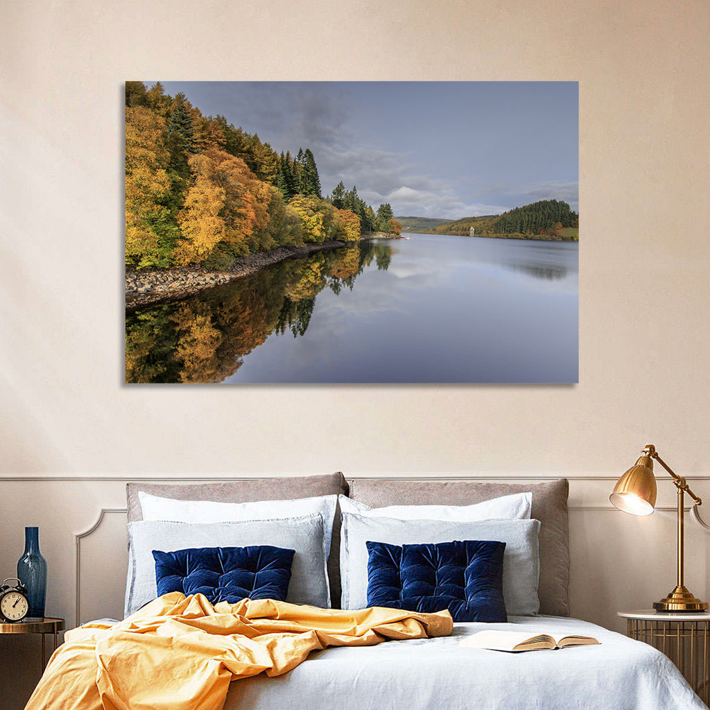 Autumn at Lake Vyrnwy Wall Art