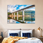 Lake Omodeo Concrete Bridge Wall Art