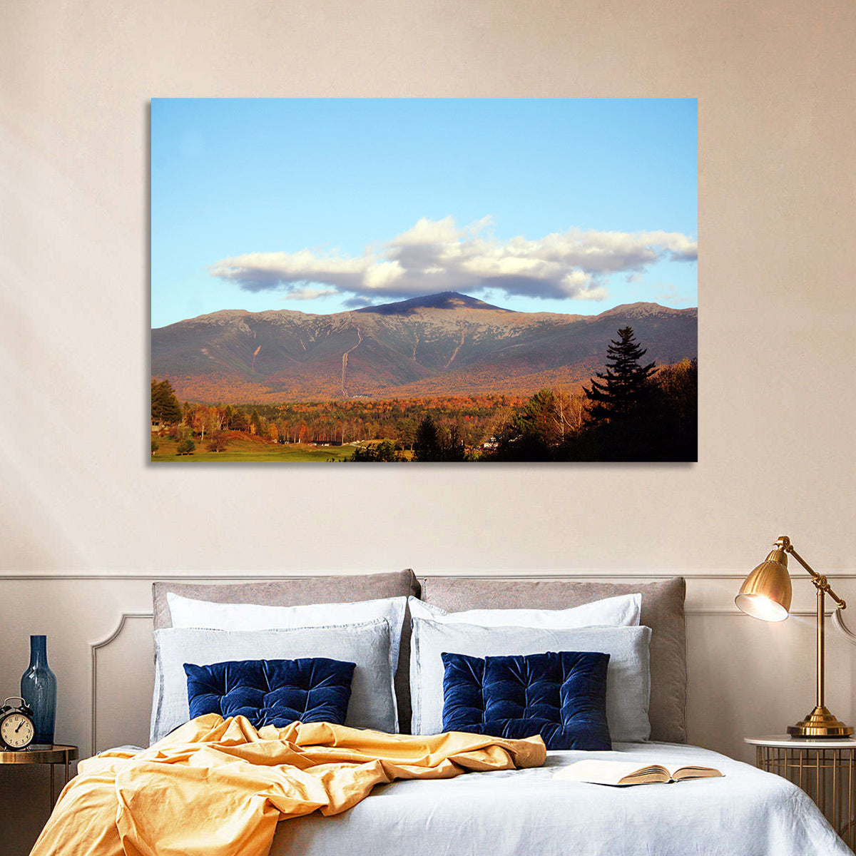 Mount Washington Wall Art in a room, landscape