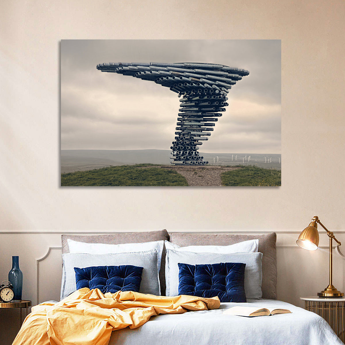 Singing Ringing Tree on Grassy Hill Wall Art in a room, landscape