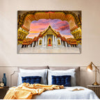 Marble Temple at Sunset Wall Art