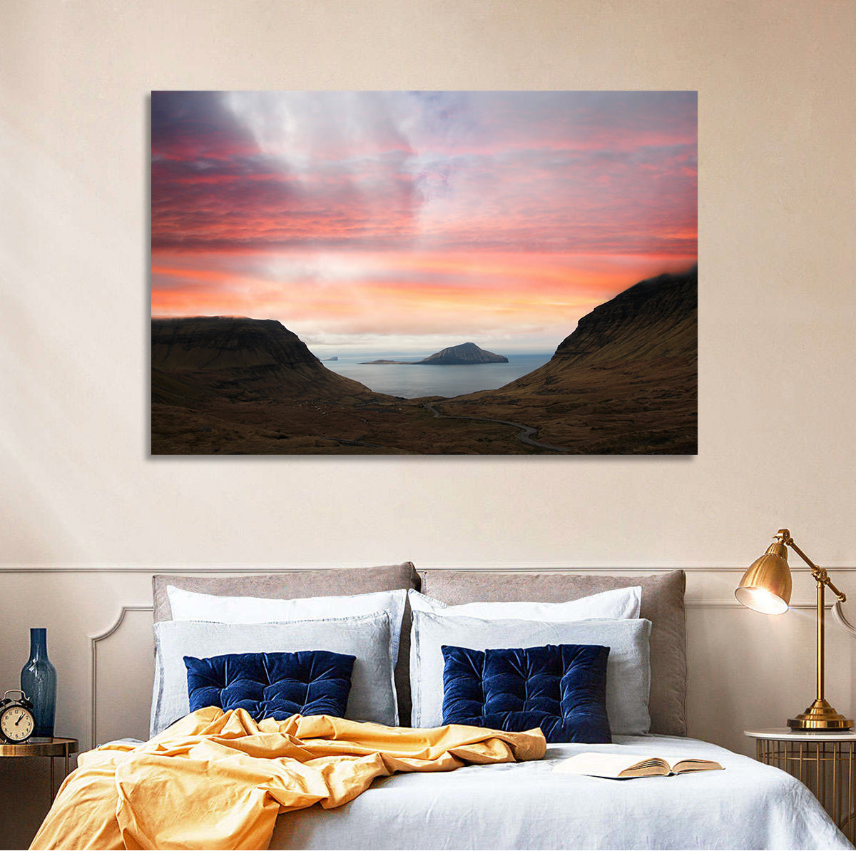Klakkur Dusk Over Kalsoy Wall Art