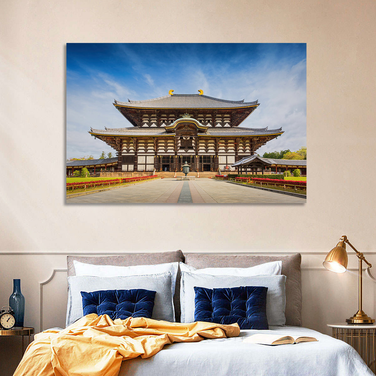 Todai-ji Temple Great Buddha Hall Wall Art in a room, landscape