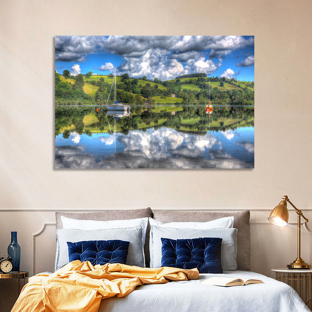 Sailboats on Ullswater Wall Art