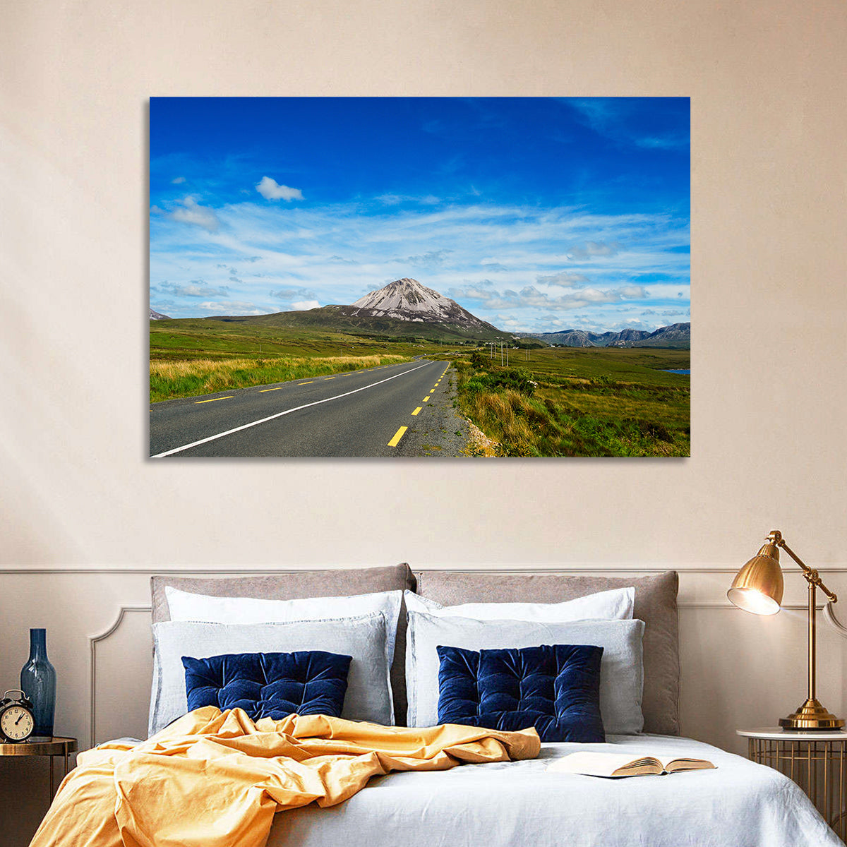 Mount Errigal Road Wall Art in a room, landscape