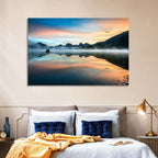 Lake Mcdonald Dawn Mist Wall Art