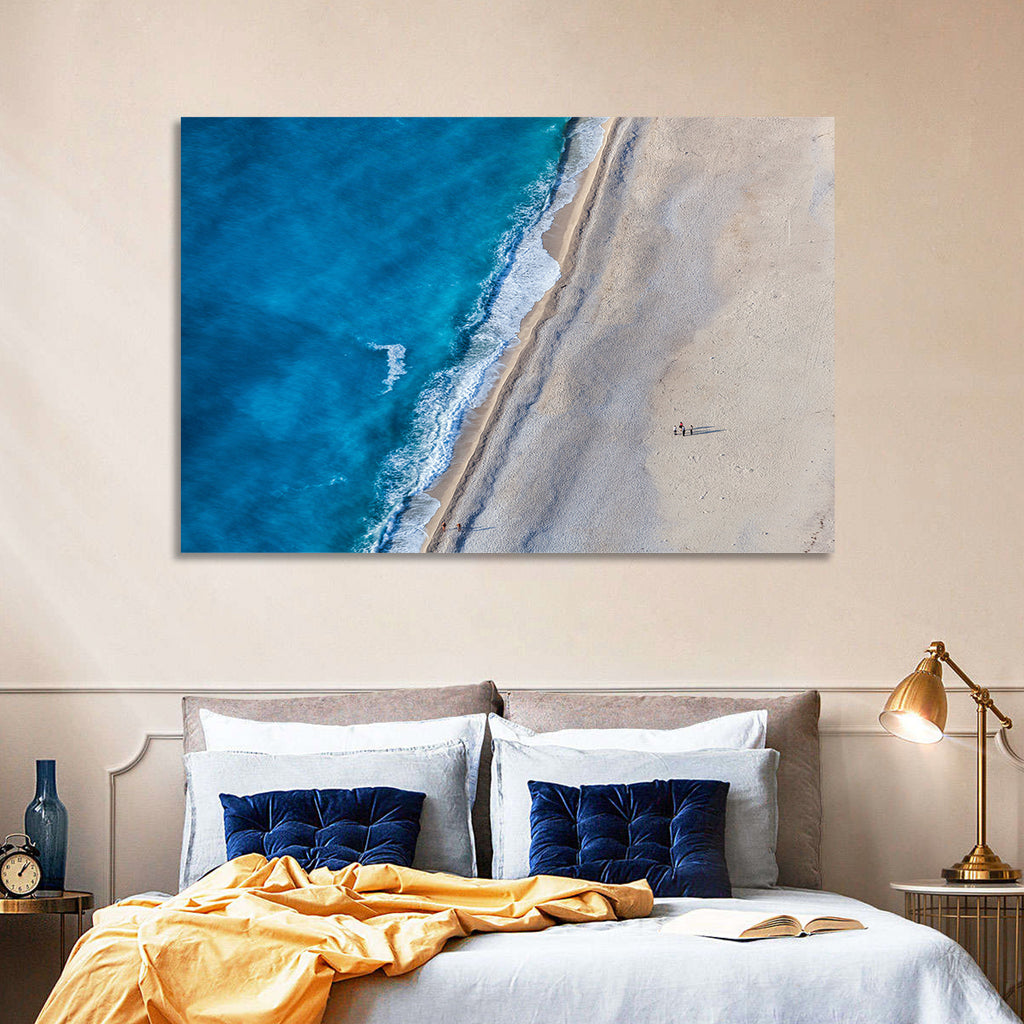 Myrtos Beach Aerial View Wall Art