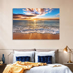 Golden Beach Sunrise Wall Art