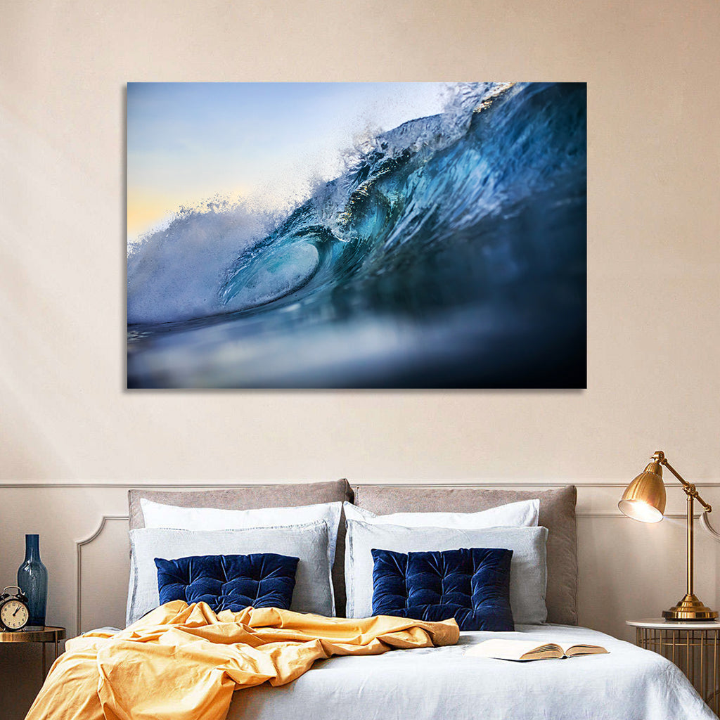 Golden Hour Barrel Wave Wall Art