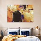 Merging Continents Textured Abstract Wall Art