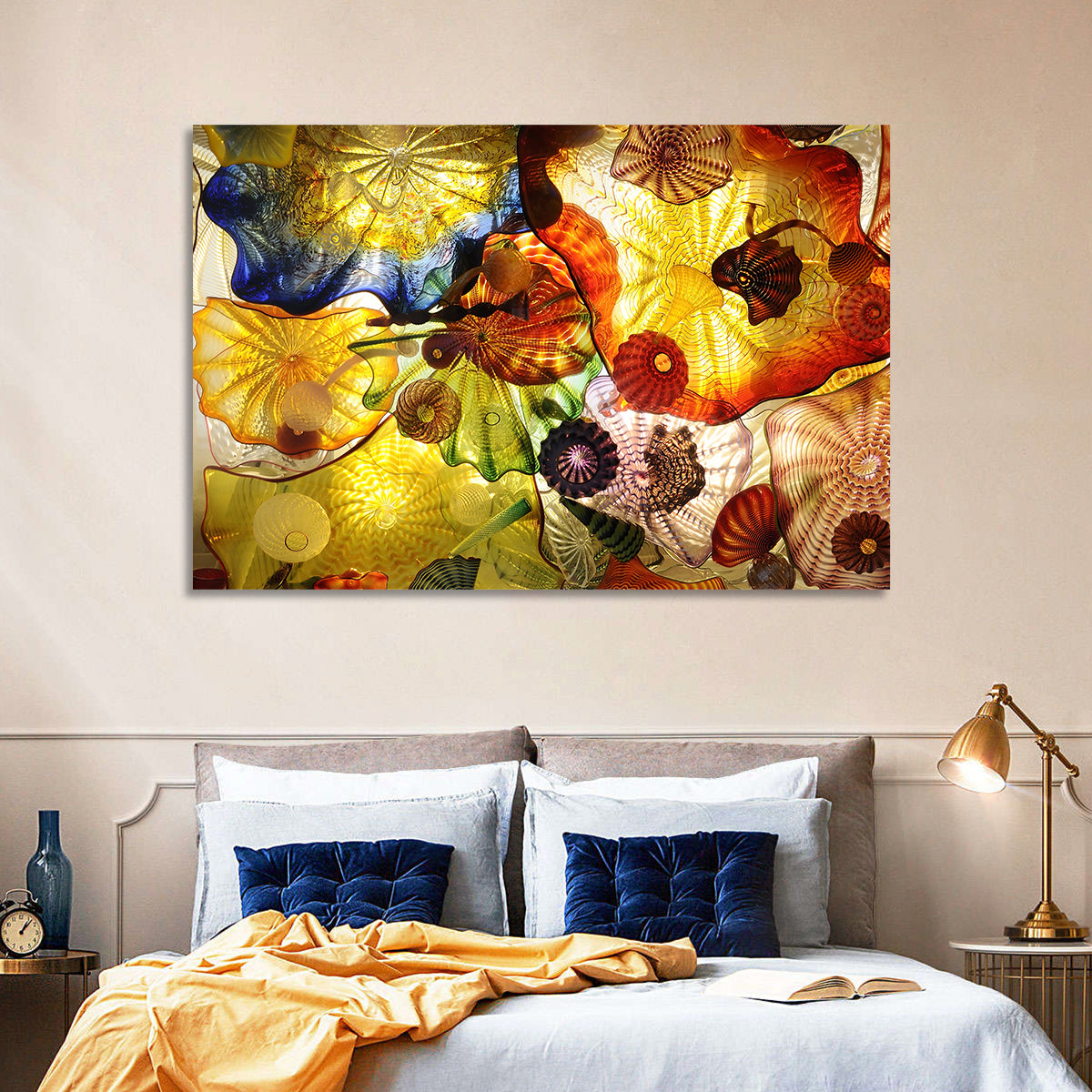 Kaleidoscopic Glass Ceiling Abstract Wall Art