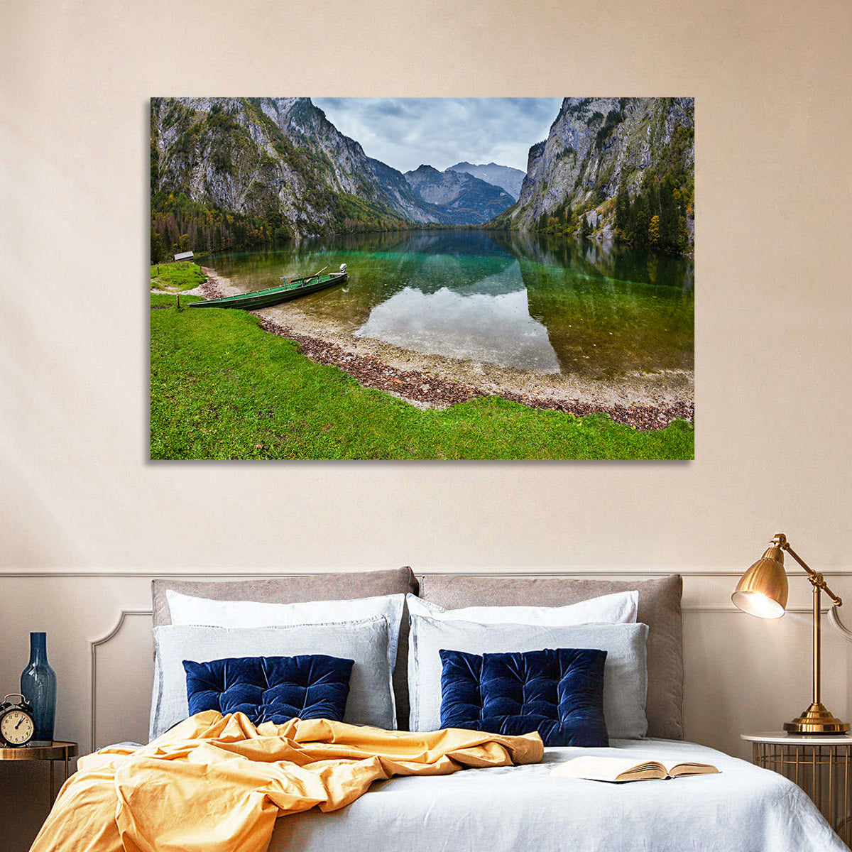 Obersee at Königssee Wall Art in a room, landscape