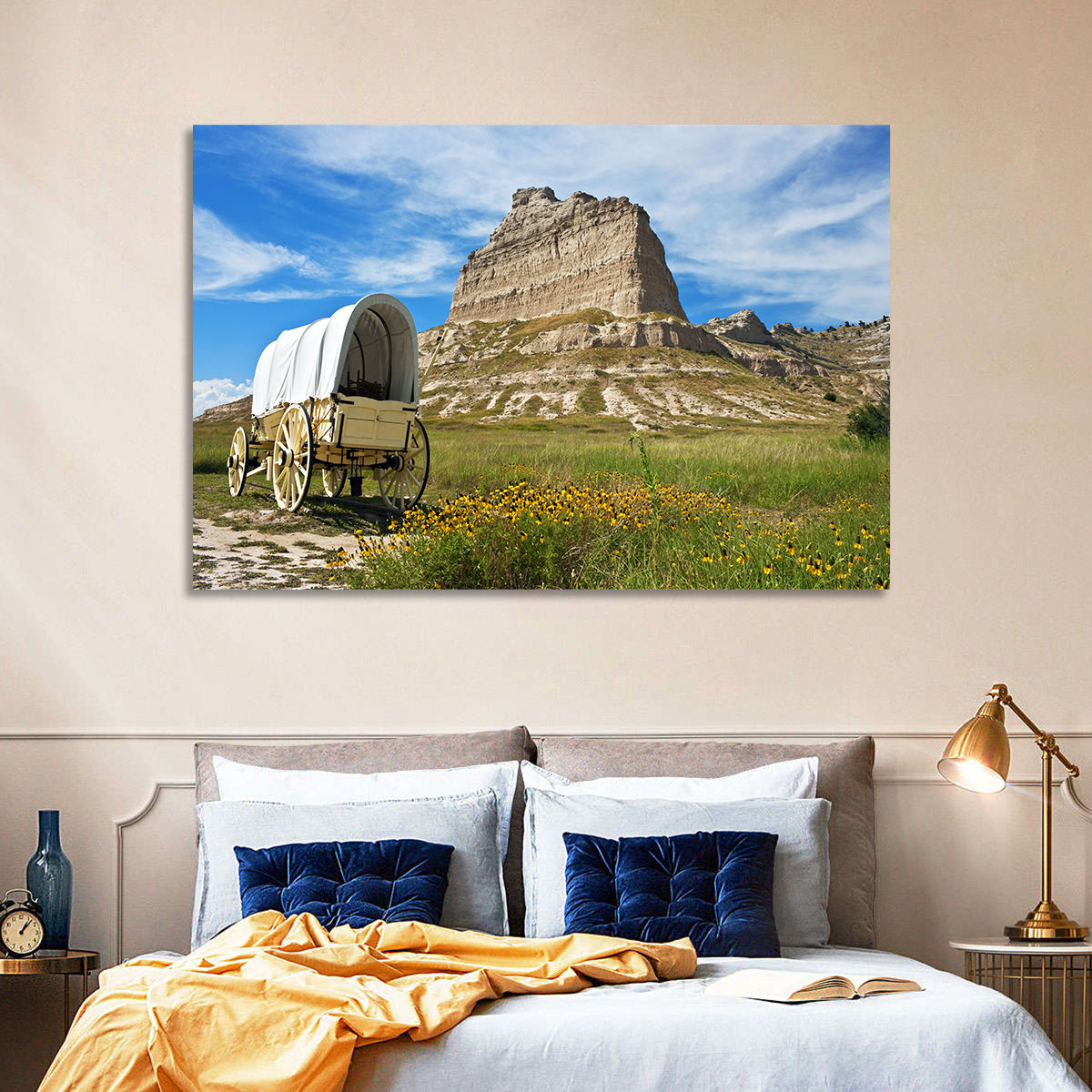 Scotts Bluff National Monument Wall Art in a room, landscape