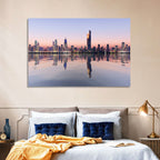 Al Hamra Tower Twilight Skyline Wall Art