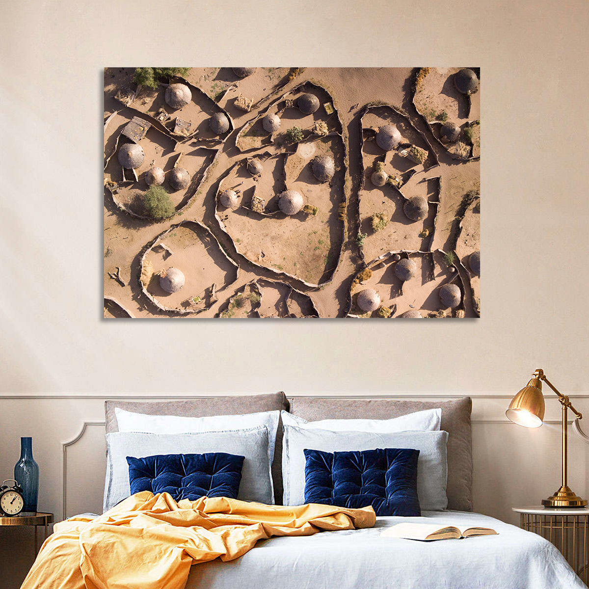 Thatched Huts in Chad Wall Art