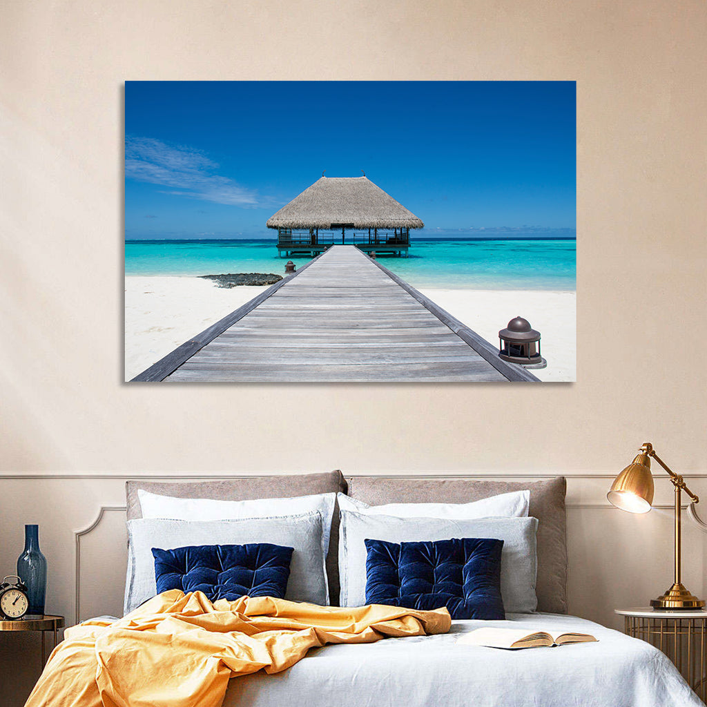 Maldives Turquoise Pier Wall Art